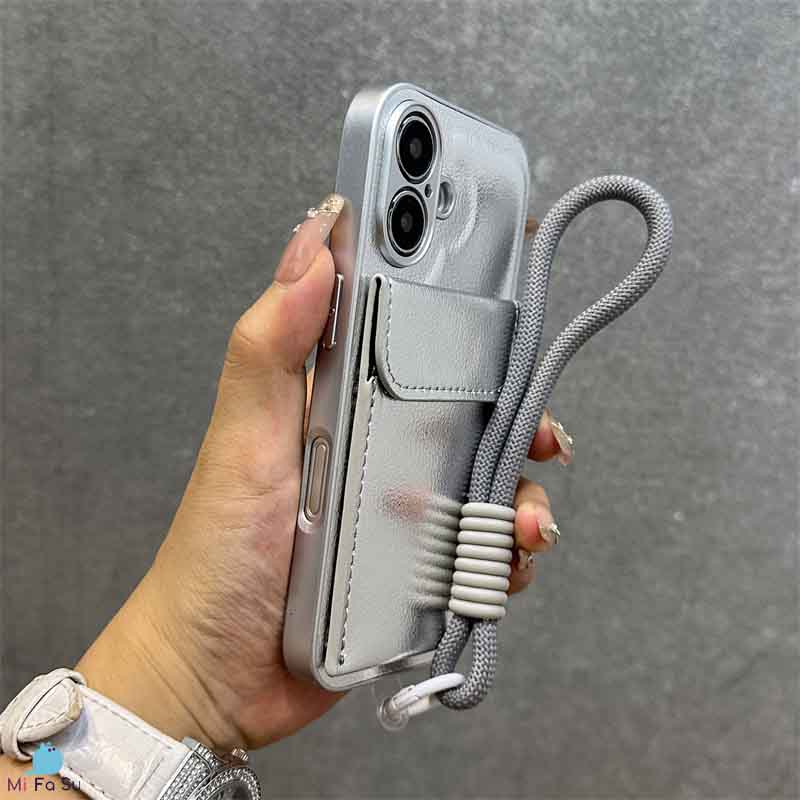 Phone Case:Textured Phone Case With Card Holder
