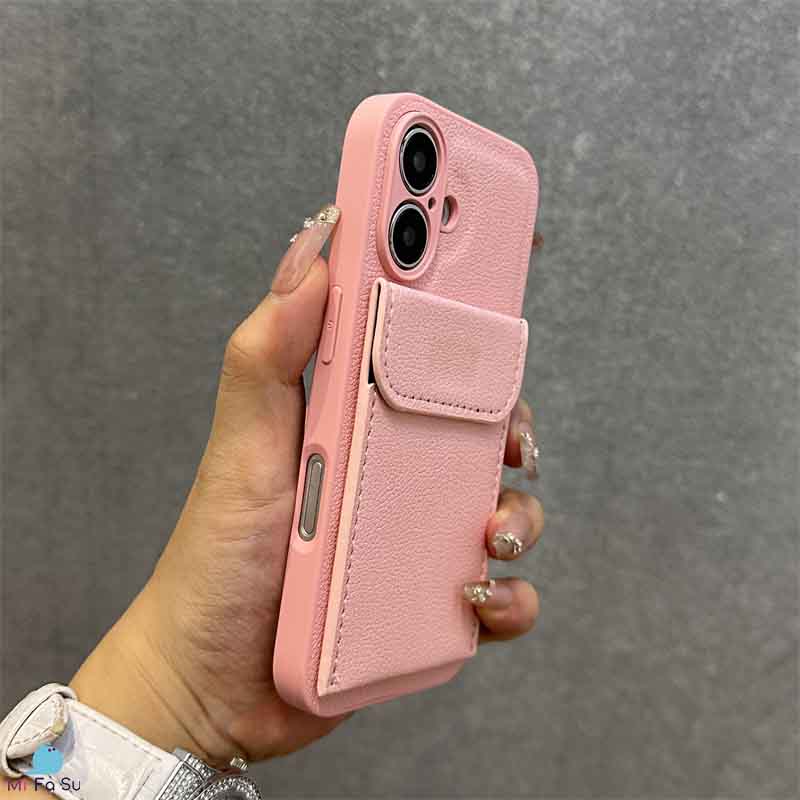 Phone Case:Textured Phone Case With Card Holder