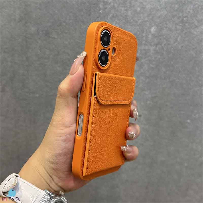 Phone Case:Textured Phone Case With Card Holder