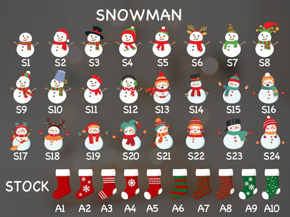 Personalized Family Name Ornaments, Snowman Ferris Wheel Decorations, Snowman Christmas Night Lamps, 2024 Holiday Gift Ideas, and Snowman-Themed Ornaments.