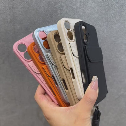 Phone Case：Textured Phone Case With Card Holder